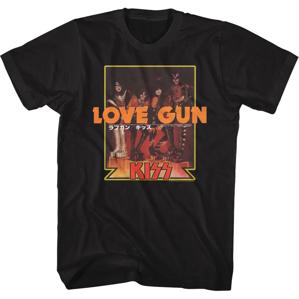 Love Gun Japanese Poster Kiss Tshirt